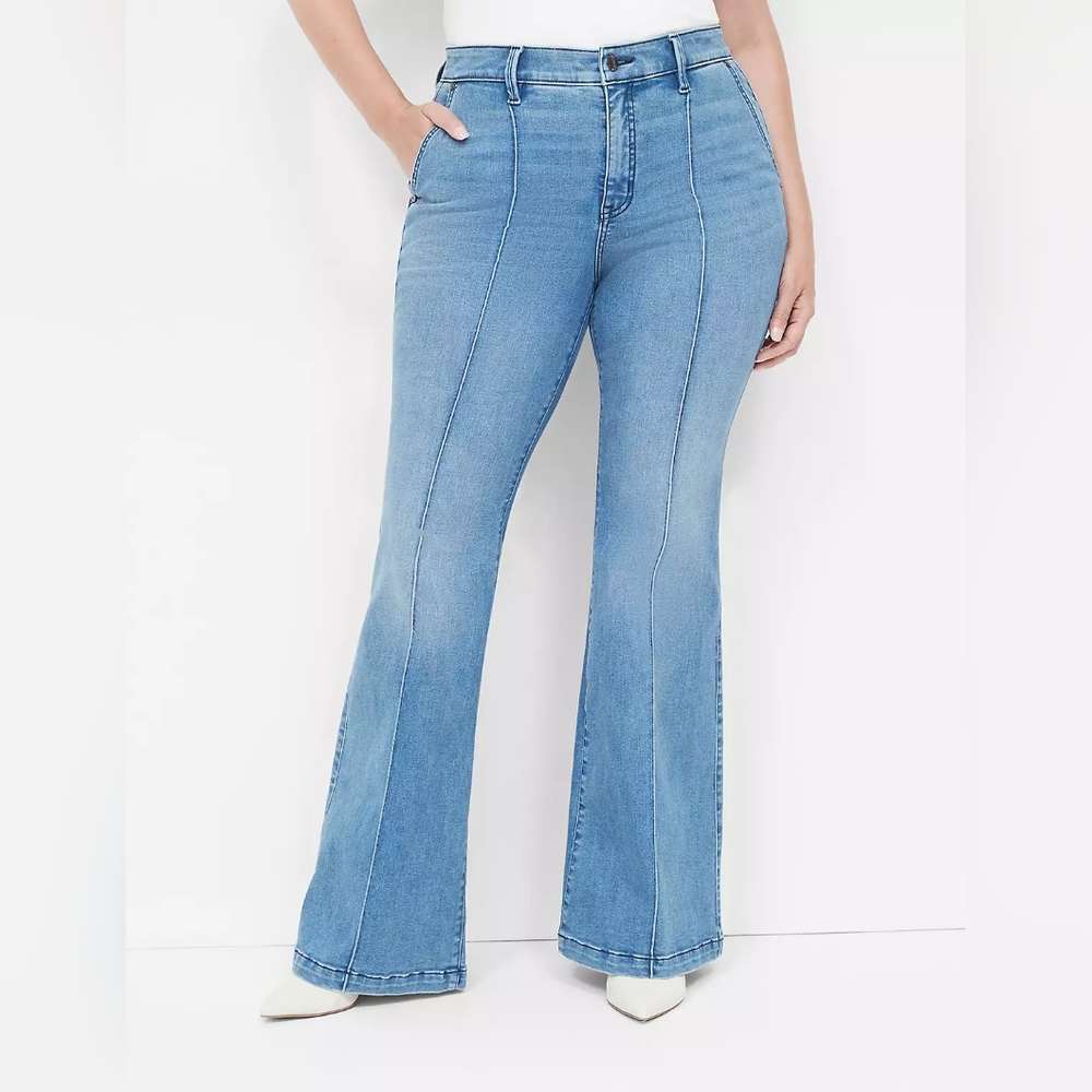 Lane Bryant sz 18 W Signature Fit High-Rise Ultra Flare Jean WJ52